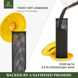 Metal Mesh Finch Feeder, Yellow