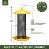 Metal Mesh Finch Feeder, Yellow