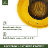 Metal Mesh Finch Feeder, Yellow