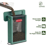 Metal Mesh Nyjer/Thistle Bird Feeder, Green