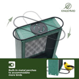 Metal Mesh Nyjer/Thistle Bird Feeder, Green