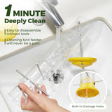 Metal Thistle Tube Bird Feeder, Yellow