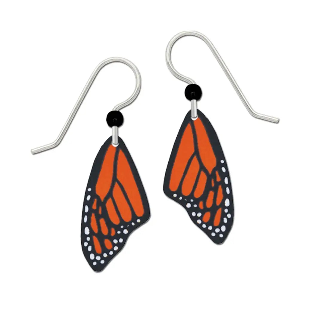 Monarch Butterfly Wing Earrings