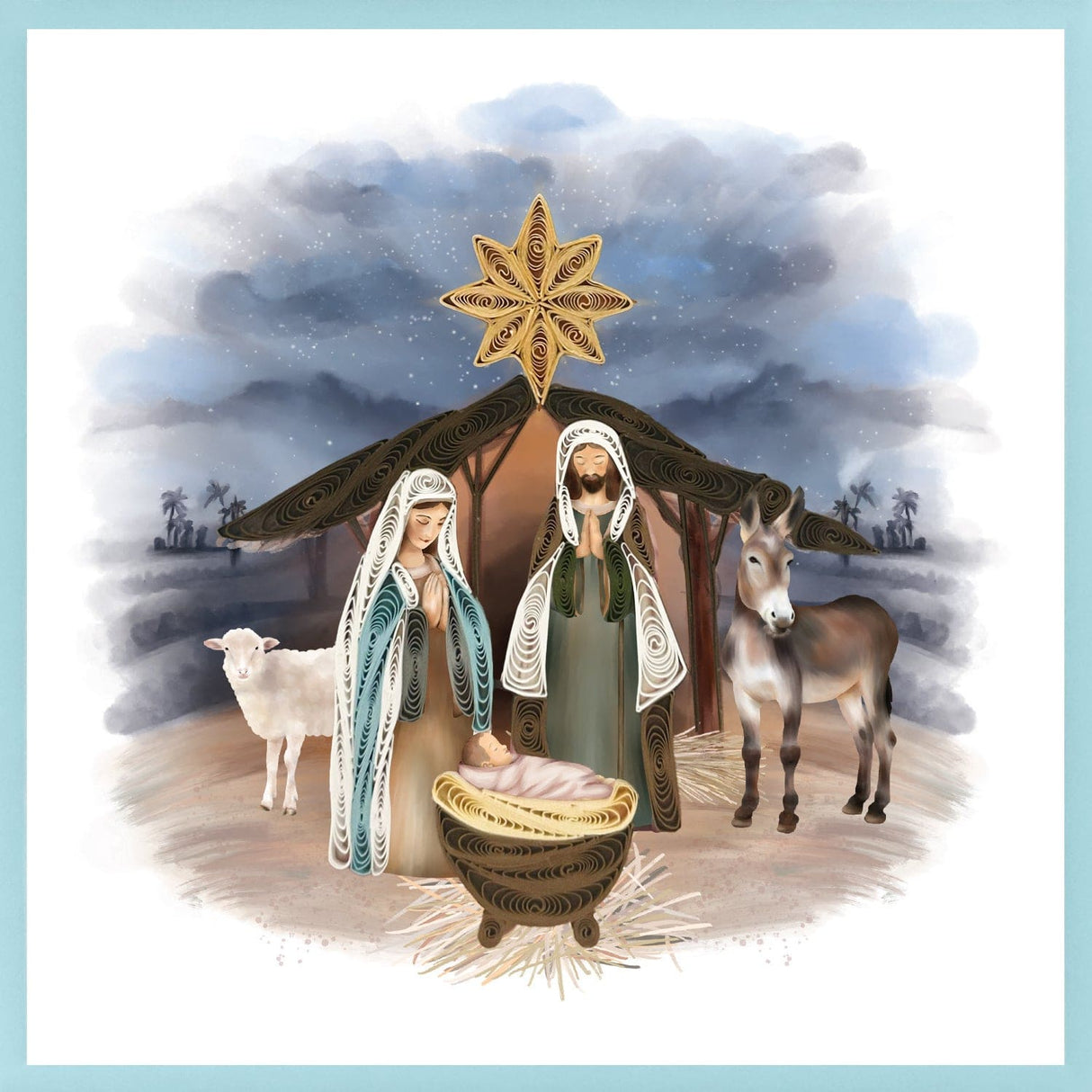 Nativity Scenes Christmas Card