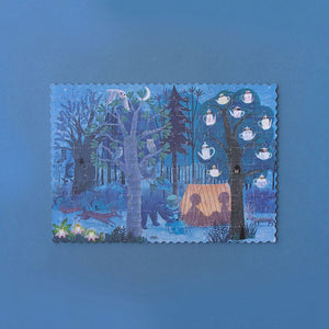 Night and Day in the Forest Pocket 100pc Puzzle