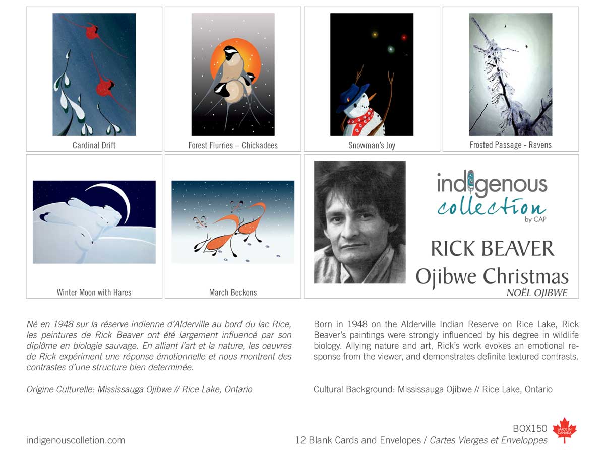 Ojibway Christmas Boxed Note Cards, Rick Beaver