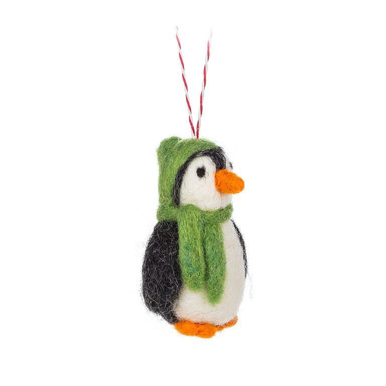 Penguin with Hat Ornament, Assorted, 1pc