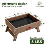Recycled Plastic Ground Feeder, Brown