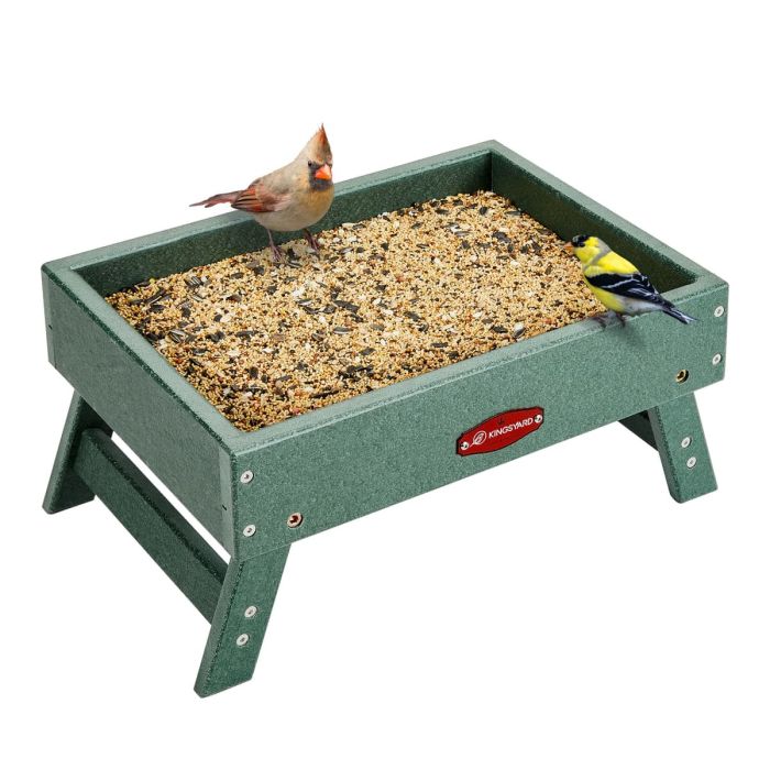 Recycled Plastic Ground Feeder, Green