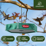 Recycled Plastic Hexigon Platform Bird Feeder, Green