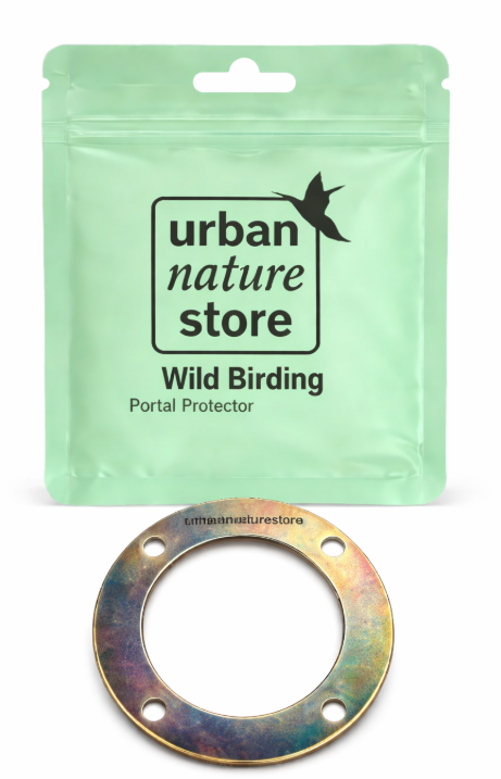 Round Galvanized Portal Predator Guard for Bird Houses 1 9/16"