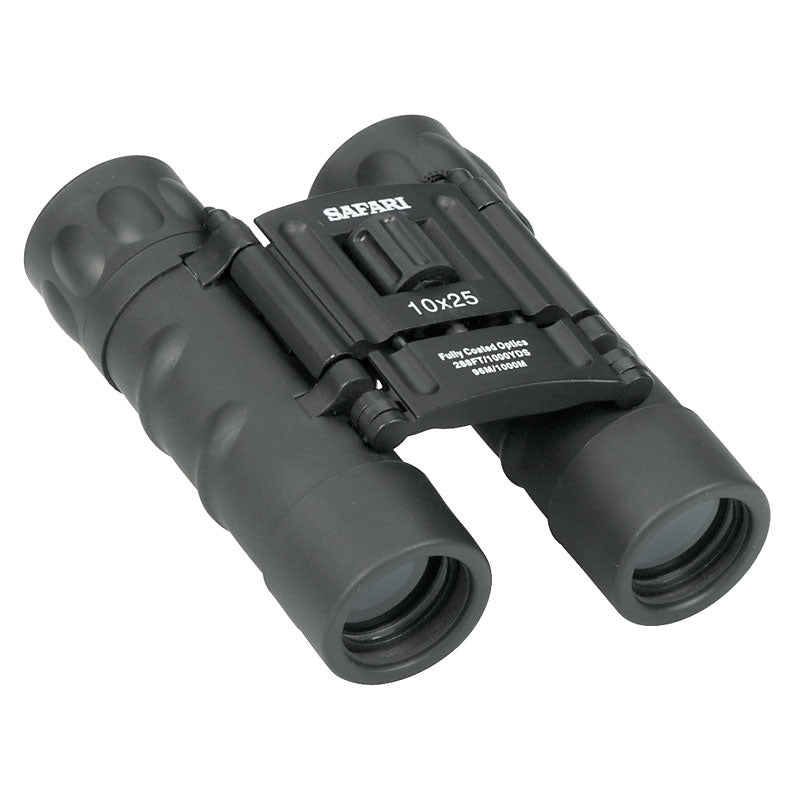 Safari 10x25 Compact Binoculars, Black