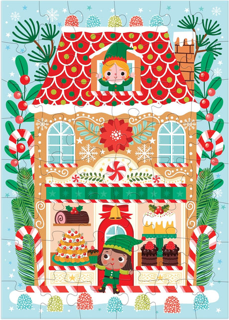 Santa's Bakery 48 Piece Mini Puzzle Ornament