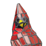 Skylar Red Cardinal Stained Glass Bird Accent Lamp, 13.5-Inch Height (Store Pickup Only)
