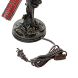 Skylar Red Cardinal Stained Glass Bird Accent Lamp, 13.5-Inch Height (Store Pickup Only)