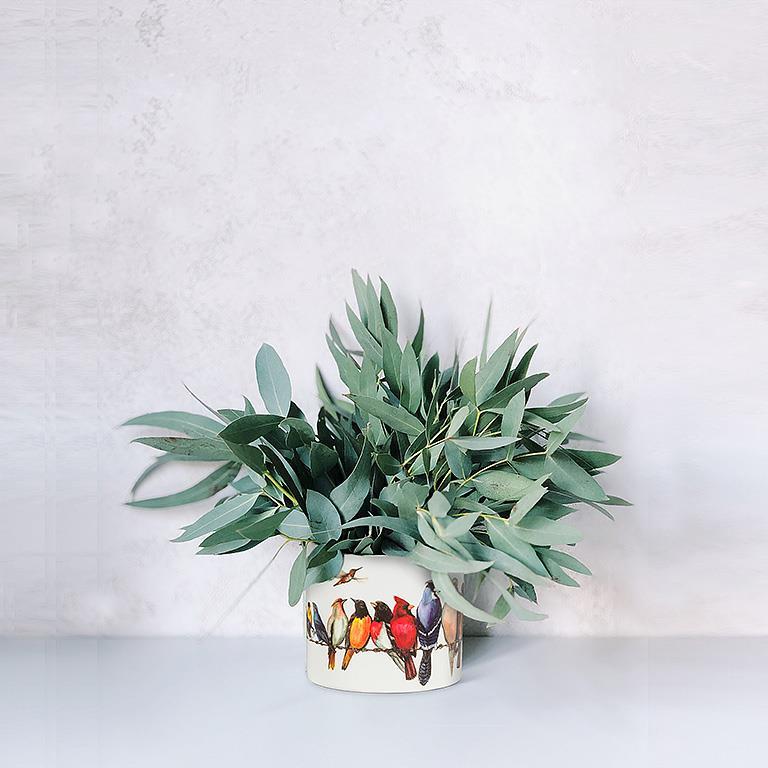 Small Birds on Wire Planter