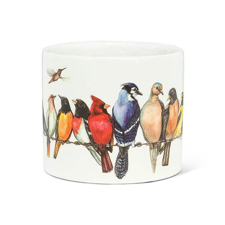 Small Birds on Wire Planter