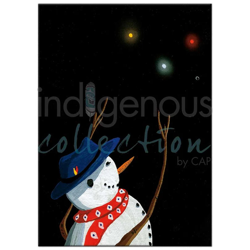 Snowman's Joy Magnet by Rick Beaver