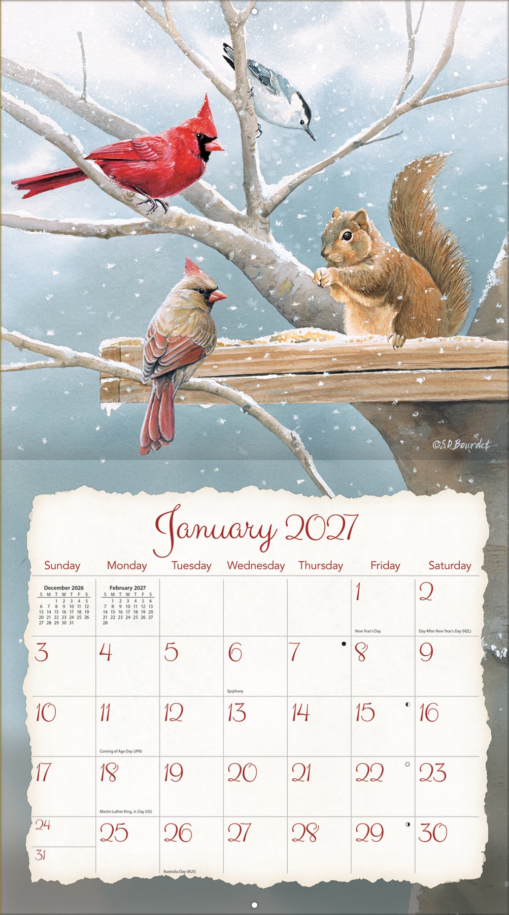 Songbirds 2027 Calendar