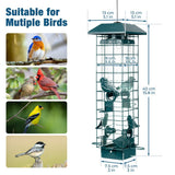 Squirrel-Proof Wild Bird Feeder, Green