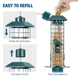 Squirrel-Proof Wild Bird Feeder, Green