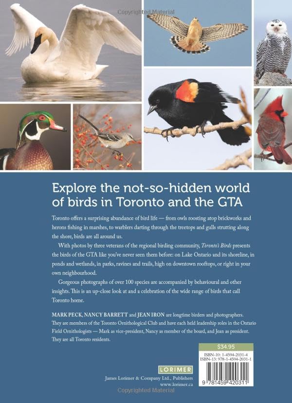 Toronto's Birds by Mark Peck, Nancy Barrett, and Jean Iron – Urban
