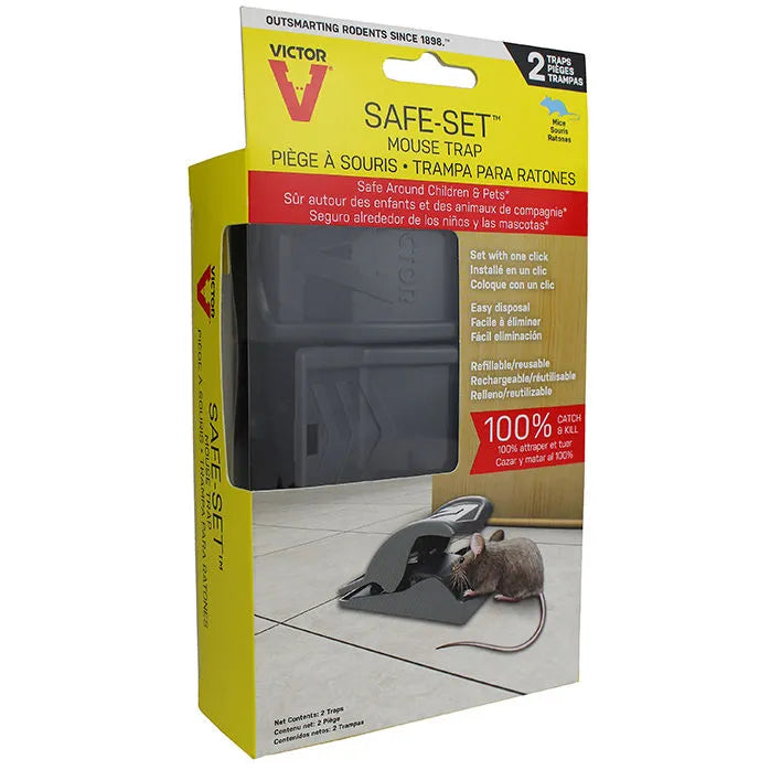 Pièges à souris réutilisables Victor Safe-Set, 2/pqt M070TRI