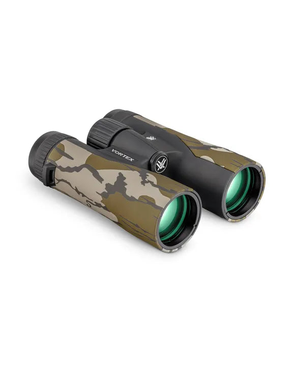 Vortex Crossfire HD 10x42 Binoculars, Mossy Oak Bottomland