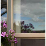 Window Alert Maple Leaf Transparent Bird Strike Deterrent, 4PK