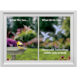 Window Alert Hummingbird Transparent Bird Strike Deterrent, 4PK