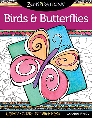 Zenspirations Coloring Book, Birds & Butterflies