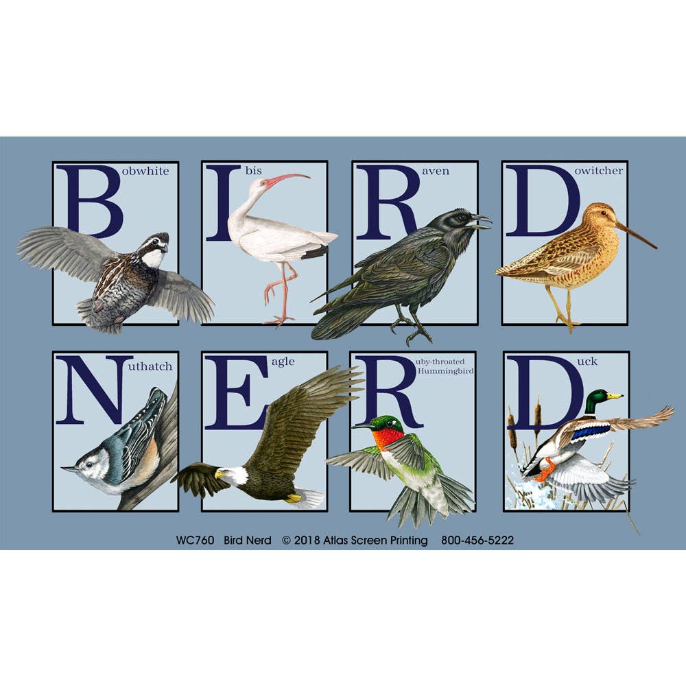 Bird Nerd Stone Blue 100% Cotton T-Shirt - XXL