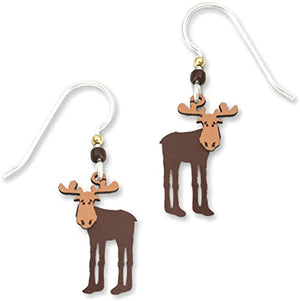 2 Tone Moose Earrings
