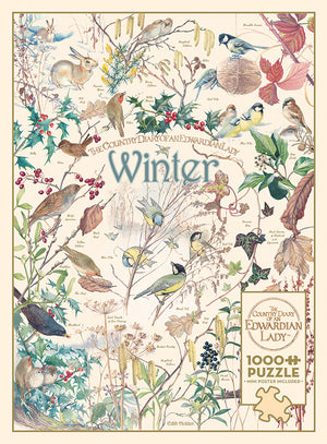 The Country Diary of an Edwardian Lady, Winter 1000pc Puzzle