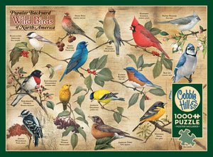 Popular Backyard Wild Birds of North America 1000pc Puzzle