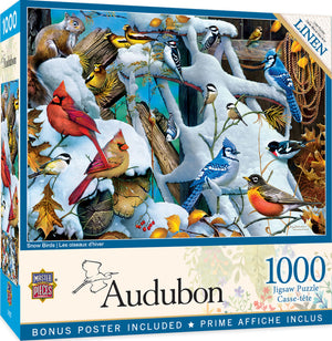 Audubon Snow Birds 1000pc Puzzle