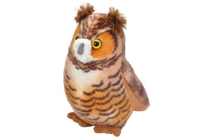 Audubon II Singing Plush Bird - Great Horned Owl