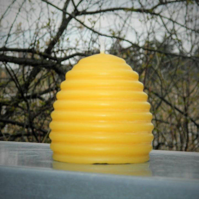 Beeswax Small Beehive Candle, Made in Canada