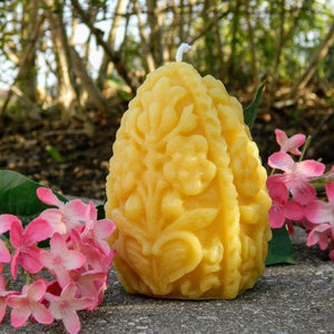 Beeswax Faberge Egg Candle, Made in Canada