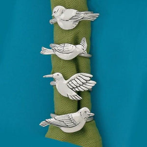 Birds Napkin Ring Set