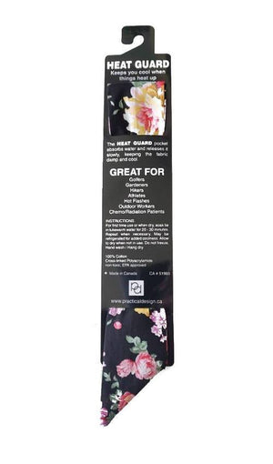 Black Bouquet Cooling Tie, Made in Canada