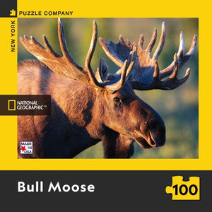 Bull Moose Mini 100 Piece Jigsaw Puzzle