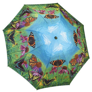 Butterfly Mountain Reverse Close Folding Umbrella