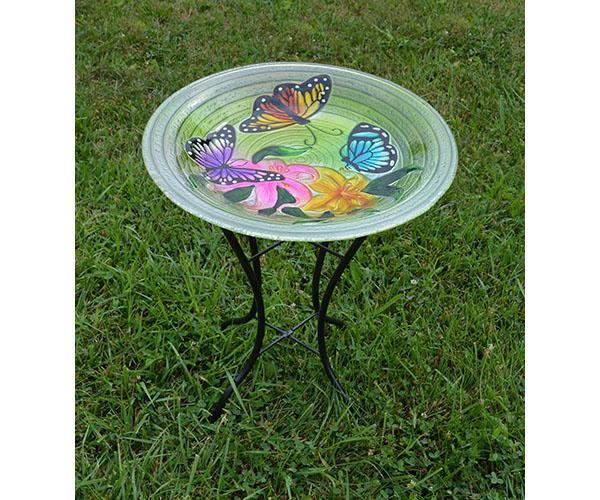 Butterfly Trio Birdbath With Stand (Store Pickup Only)