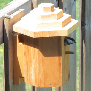 Wood Hexagon Birdhouse, Made in Canada