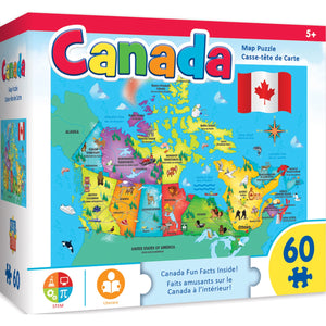Canada Map 60pc Kids Puzzle