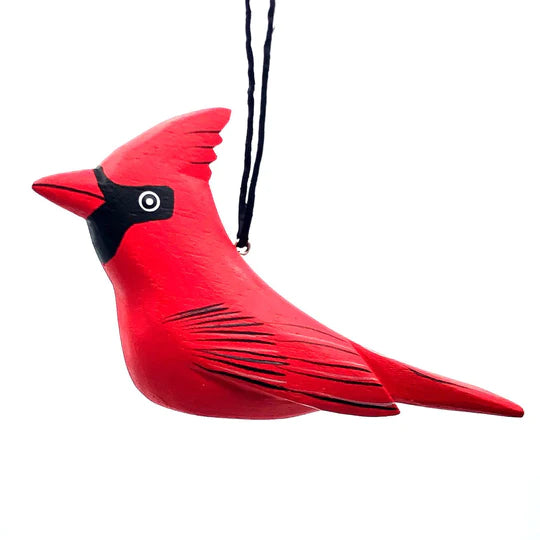 Cardinal Balsa Ornament