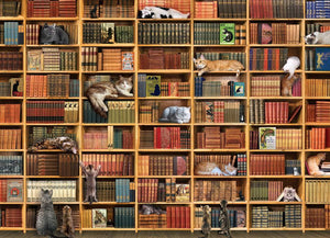 Cat Library 1000 Piece Puzzle