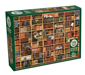 Cat Library 1000 Piece Puzzle