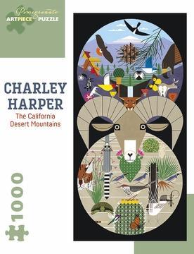 Charley Harper California Desert Mountains 1000-Piece Jigsaw Puzzle